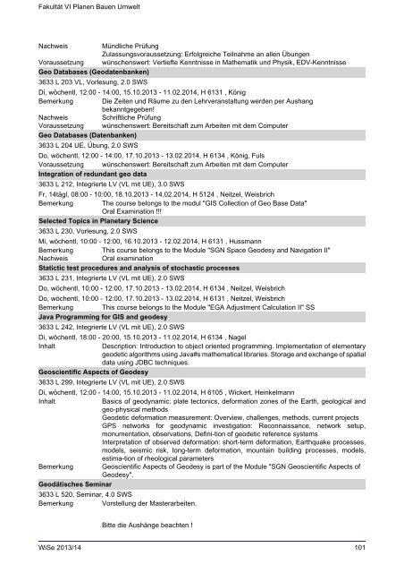 FakultÃ¤t VI Planen Bauen Umwelt - Index of