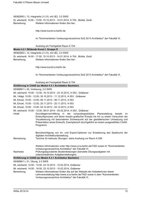 FakultÃ¤t VI Planen Bauen Umwelt - Index of