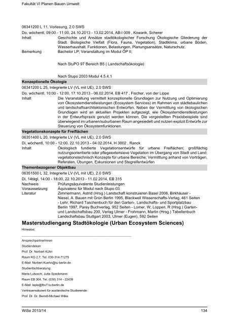 FakultÃ¤t VI Planen Bauen Umwelt - Index of