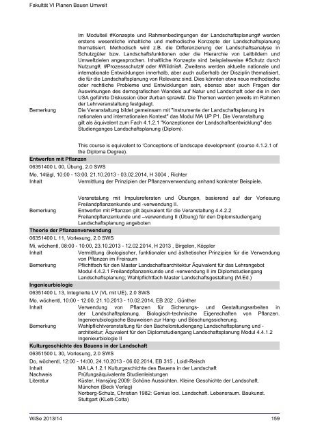 FakultÃ¤t VI Planen Bauen Umwelt - Index of