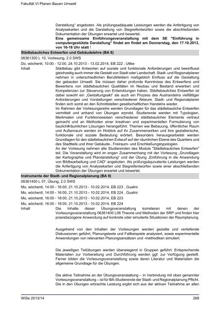 FakultÃ¤t VI Planen Bauen Umwelt - Index of