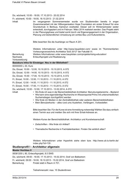 FakultÃ¤t VI Planen Bauen Umwelt - Index of