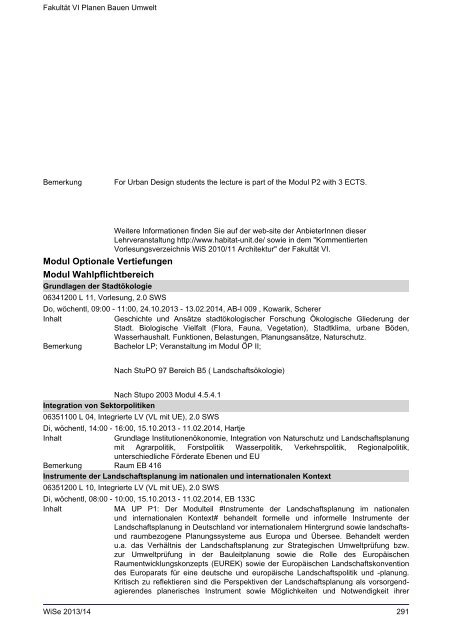 FakultÃ¤t VI Planen Bauen Umwelt - Index of