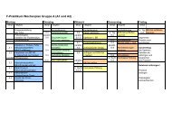 F-Praktikum Wochenplan Gruppe A (A1 und A2)