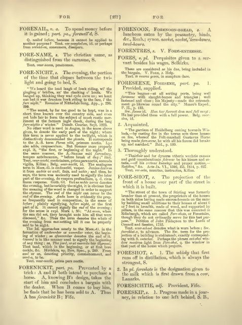 an etymological dictionary of the scottish language electric scotland