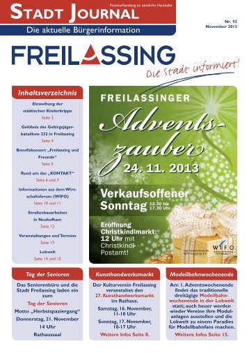 Stadt Journal Nr. 93, November 2013 - Stadt Freilassing