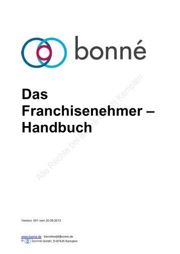 Das Franchisenehmer – Handbuch