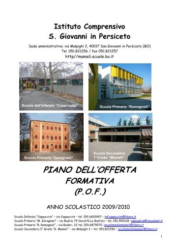 piano dell'offerta formativa (pof) - Istituto comprensivo Mameli