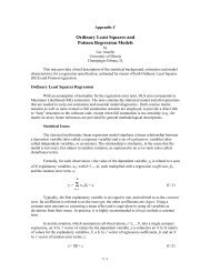 Ordinary Least Squares and Poisson Regression Models - icpsr