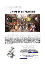 CBBD Expo 77 ans BD roumaine PRESSE