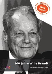 100 Jahre Willy Brandt - Zentral- und Landesbibliothek Berlin