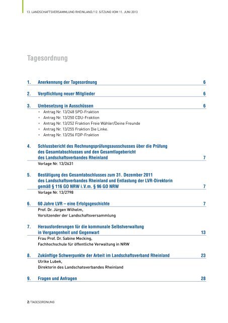 Festschrift (PDF, 5,05 MB) - Landschaftsverband Rheinland