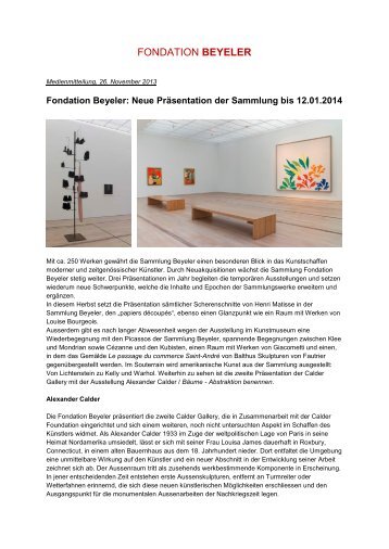 Download PDF (200 KB) - Fondation Beyeler