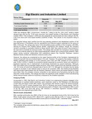 Elgi Electric and Industries Limited - ICRA