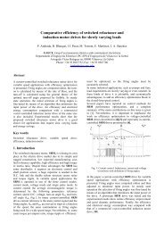 Comparative efficiency of switched reluctance and ... - Icrepq.com