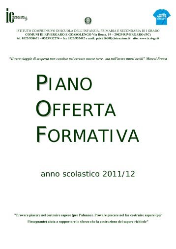 PIANO OFFERTA FORMATIVA - Icri-go.it