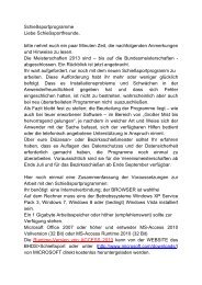 SchieÃŸsportprogramme Liebe SchieÃŸsportfreunde, bitte nehmt euch ...