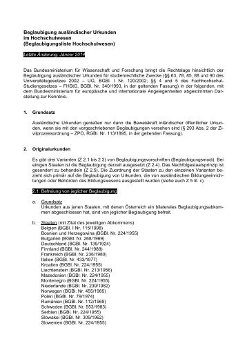 Beglaubigung auslÃ¤ndischer Urkunden - Bundesministerium fÃ¼r ...