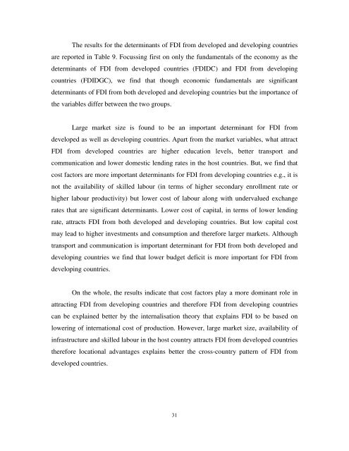 impact of government policies and investment agreements on fdi ...