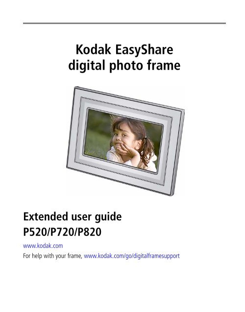 Kodak Easyshare Digital Photo Frame Eastman