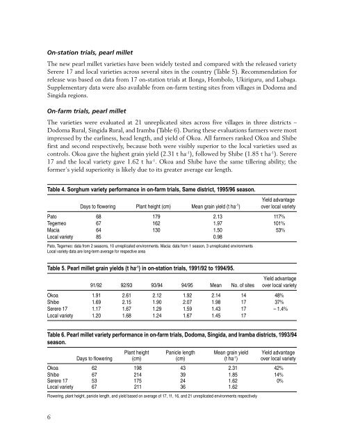 Adoption of Improved Sorghum and Pearl Millet ... - Icrisat