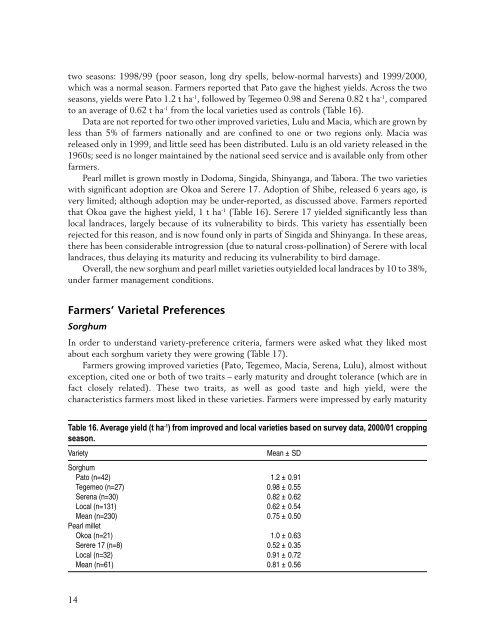 Adoption of Improved Sorghum and Pearl Millet ... - Icrisat