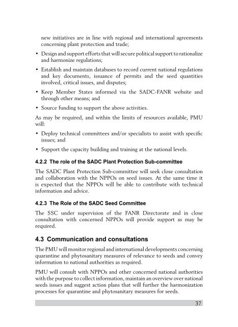 Technical Agreements on Harmonization of Seed Regulations - icrisat