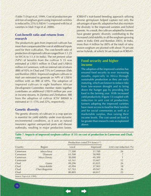 Sorghum - icrisat