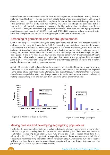 Final version of Tropical Legumes II Project Report for Phase 1 - icrisat