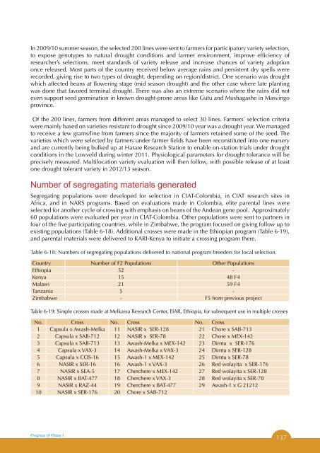 Final version of Tropical Legumes II Project Report for Phase 1 - icrisat