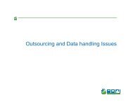 on outsourcing and data management - icrisat