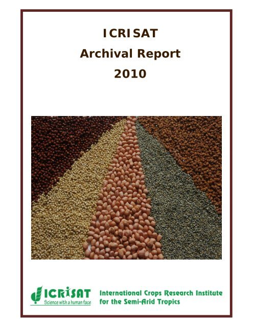 ICRISAT Archival Report 2010
