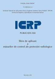ICRP 104 - Sfera de aplicare a masurilor de control ale protectiei ...