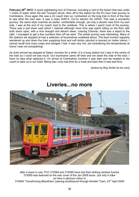 April - Intercity Railway Society