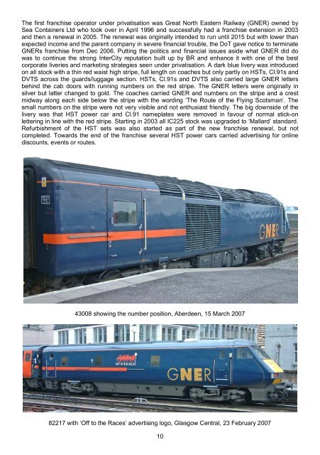 September - Intercity Railway Society