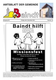 Amtsblatt vom 08.11.2013 - Baindt