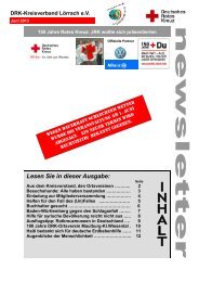 Newsletter KV LÃ¶rrach 06 - DRK Kreisverband LÃ¶rrach