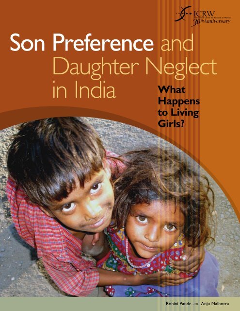 ICRW Report Son preference and daughter neglect in India - UNFPA
