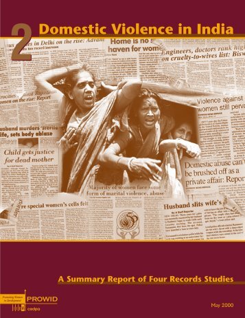 Domestic Violence in India 2: a Summary Report of Four ... - ICRW