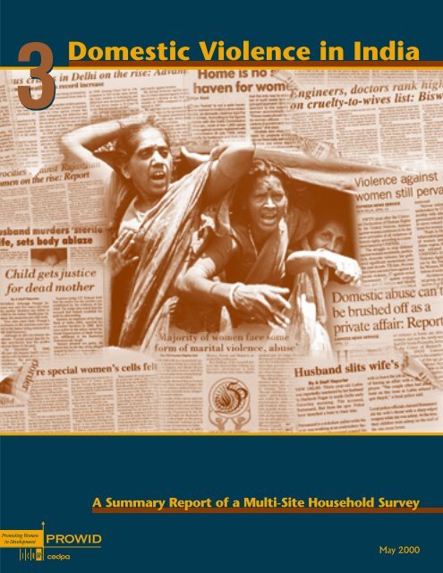 Domestic Violence in India 3: a Summary Report of a Multi ... - ICRW