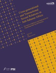 Cross-generational and Transactional Sexual Relations in Sub - ICRW