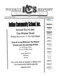 12/17/2010 (PDF) - Indian Community School of Milwaukee
