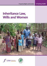 Inheritance Law, Wills and Women - ICRW