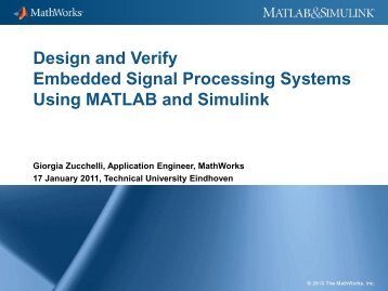 Design of Embedded Signal Processing Systems using MATLAB ...