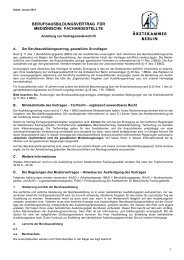 Anleitung zur Vertragsniederschrift - Ã„rztekammer Berlin