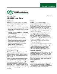 HD-8930 Low Cure - HD MicroSystems
