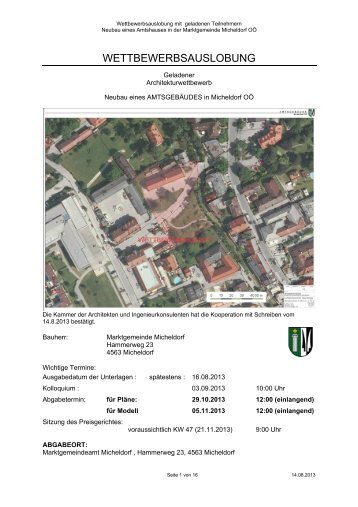 Ausschreibung (pdf, 2MB) - architekturwettbewerb
