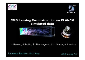 CMB Lensing Reconstruction on PLANCK simulated data - ICS