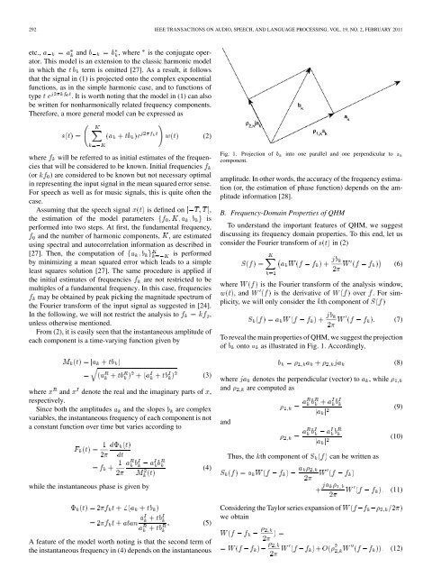 Adaptive AM–FM Signal Decomposition With Application to ... - ICS