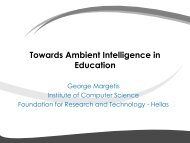 AmI Classroom - ICS - Foundation for Research and Technology ...